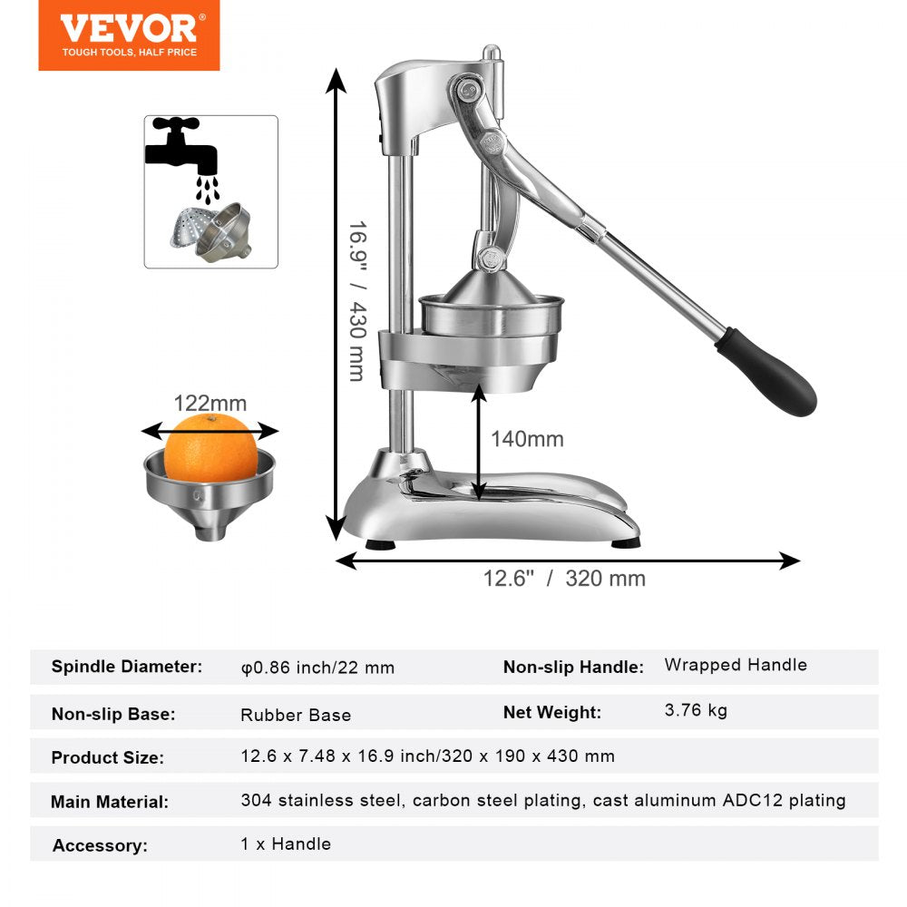 Vortex Hand Press Fruit Juicer